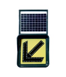 SOLAR LED'Lİ FLAŞÖR SOL OK ( 30X30 CM ) ( GÜNEŞ ENERJİLİ ) GUR-2090