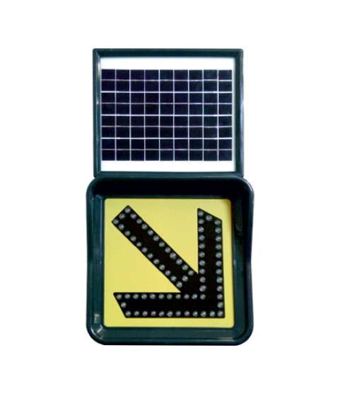 SOLAR LED'Lİ FLAŞÖR SAĞ OK ( 30X30 CM ) ( GÜNEŞ ENERJİLİ ) GUR-2089